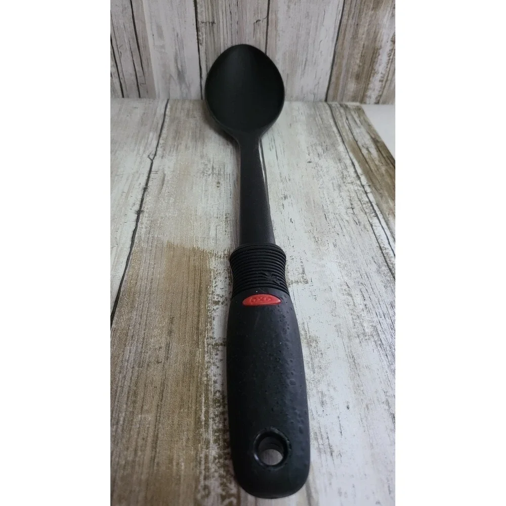 OXO Black Utensil Set Slotted Spatula Serving Spoon Kitchen Gadgets